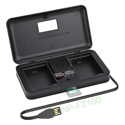 Palogreen NP-FZ100 LCD Multi-Functional Battery Charger Case for