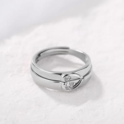Black Couple Rings Lovers | Black White Couple Ring | Set Rings Black  Couples - 1pair - Aliexpress