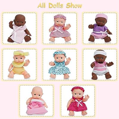 Mire & Mire Baby Doll Set, Set of 8, 5 Small Toy