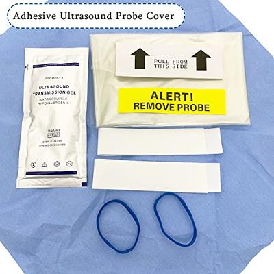 Ultrasound Probe Cover with Easy Pull Over Transducer Disposable Clear  Latex-Free Sterile Protector, Packaging Individual, 50 Pcs, 5 x 48
