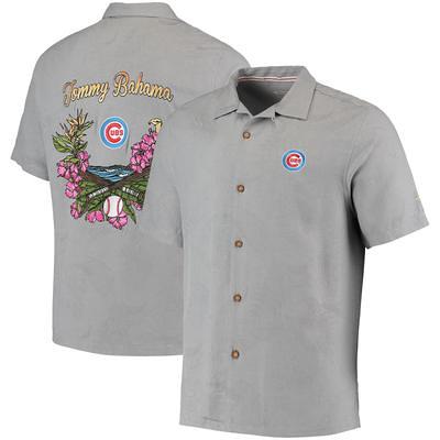 Tommy Bahama Men's Navy Chicago Cubs Baseball Bay Button-Up Shirt