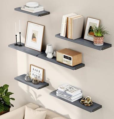 solacol Wall Shelves for Living Room Bathroom Shelf Wall Mounted, Floating  Shelves, Adhesive Shelf, Flexible Use of Wall Space, Adhesive Display Shelf  for Living Room Bedroom Bathroom Kitchen 3Pc 