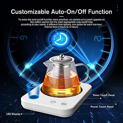 Smart Electric Coffee Warmer Plate Keep Tea Milk Drink Warm Heater Touch  Control for Office Home