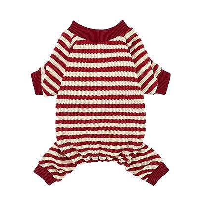 Dog Clothes female pet dress red stripe