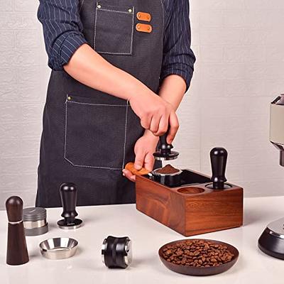 54mm Espresso Tamper for Breville Espresso Machine Accessories Adjustable  Depth and Spring Loaded Design Wooden Calibrated Tamper 53.3mm -  Sweden