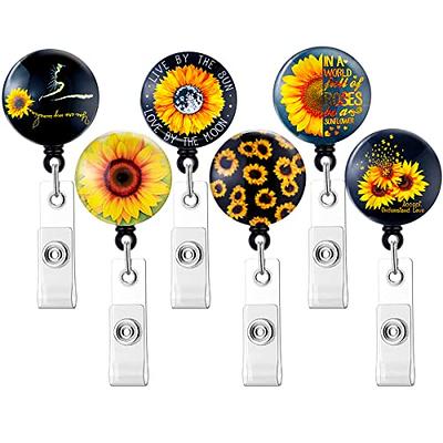 Sunflower Badge Reel, Nurse Badge Reel, Funny Badge Reel