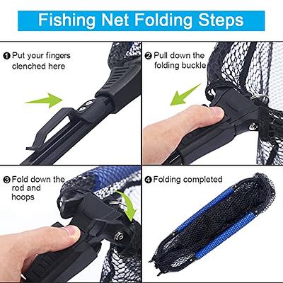 Fishing Landing Net With Telescoping Pole Handle Fishing Net Freshwater For  Kids 