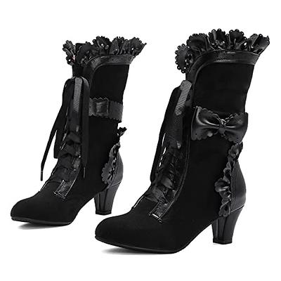 Cozivwaiy Women's Vintage Victorian Boots