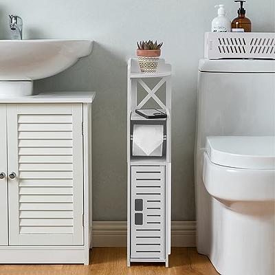 AOJEZOR Toilet Paper Storage,Small Bathroom Storage for Half