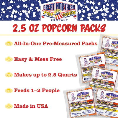 GREAT NORTHERN 8 oz. Red Matinee Countertop Popcorn Machine with 5 Popcorn  Packs 83-DT6025 - The Home Depot