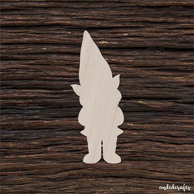 Gnome Head Valentine Shape, Unfinished Valentine Craft Shape
