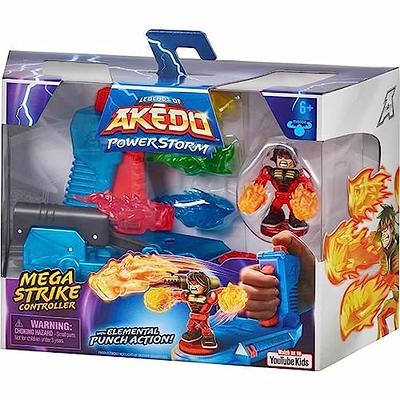 Legends of Akedo Powerstorm Official Rules Starter Pack Legendary Kick  Attack 3 Mini Battling Action Figures with Training Practice Piece and