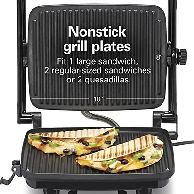 Proctor-Silex Non Stick Electric Grill and Sandwich Maker with Lid