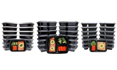 fullstar 10 pack (30 oz) Food storage Containers Set with Lids, Plastic  Leak-Proof BPA-Free Containers for Kitchen Organization, Meal Prep, Lunch