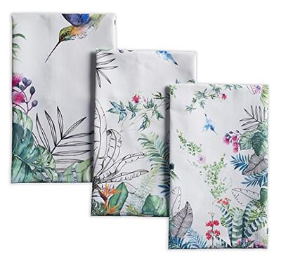 Maison D' Hermine Indian Floral 100% Cotton Set Of 3 Multi-Purpose