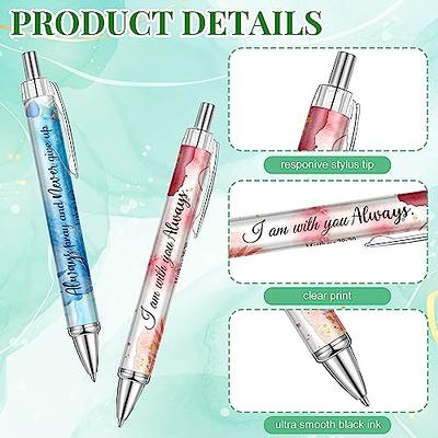 Qeeenar 50 Pcs Bible Verse Ballpoint Pens Christian Pens