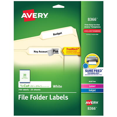 Rite Aid Home Removable File Folder Labels, Self-Sticking 5/8 in x 2 3/4 in  - 154 ct - Yahoo Shopping