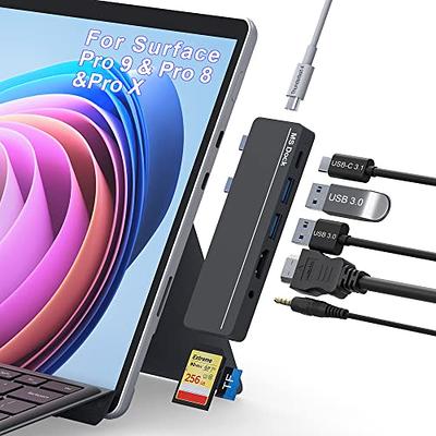 USB C Hub For Microsoft Surface Pro X Pro 8 Type-C Dock Adapter USB 3.0