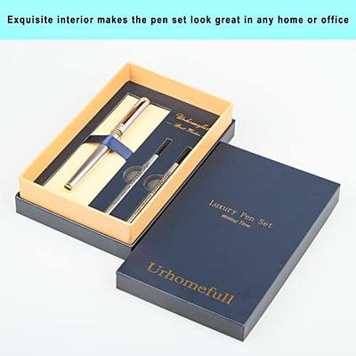 BEILUNER Ballpoint Pens, Stainless Steel with Chrome Trim, Silver Ballpoint  Writing Pens, Best Ball Pen Gift Set for Men & Women, Professional,  Executive, Office, Fancy Pens-Gift Box with Extra Refill,BEILUNER Ballpoint  Pens