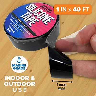 Silicone Self Fusing Rescue Tape - 1 Inch x 10 Feet Clear Insulation Rubber  Sealing Tape for Emergency Pipe Hose Leak Sealing Repair