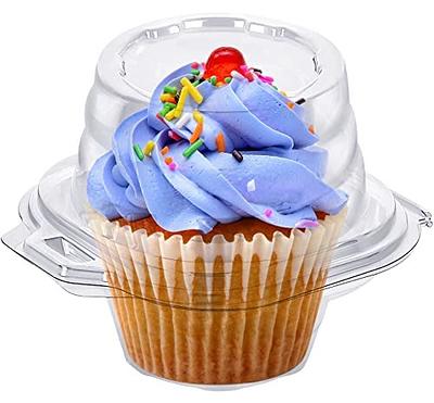 Foil Cupcake Liners Baking Cups With Lids 100 Pack,LNYZQUS 5.5 Oz Large  Cupcake Tins Muffin Cups,Disposable Ramekins With Lids,Cupcake Wrappers