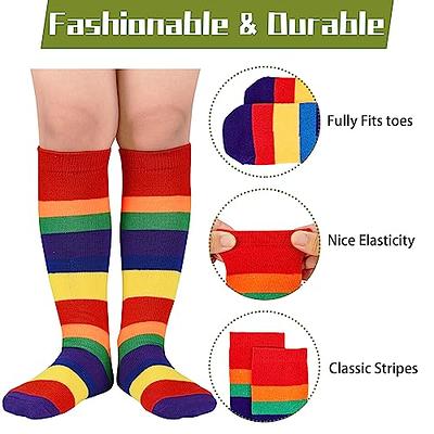 Boy Girl Lady Warm Thigh High Stripe Over Knee soccer Long Stocking tights  Socks