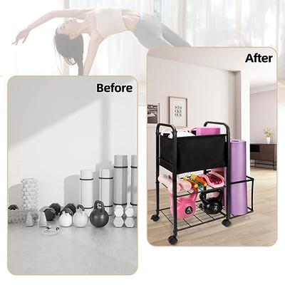 Yoga Mat Storage Rack Home Gym Equipment Workout Equipment Storage