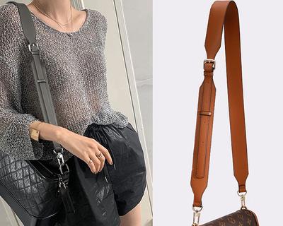 Leather Strap width 1.8cm Length Adjustable for Handbag 