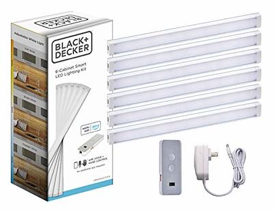 BLACK+DECKER Works with Alexa Smart Under Cabinet Lighting Kit, Adjustable  LEDs, (6) 9 Bars, White,A Certified for Humans Device - Yahoo Shopping