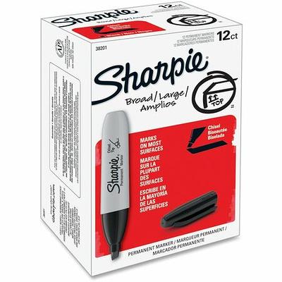 SHARPIE King Size Permanent Markers Large Chisel Tip & Sharpie 38201 Permanent  Markers, Chisel Tip, Black & SHARPIE Permanent Markers, Ultra Fine Point,  Black - Yahoo Shopping