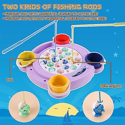 Electric Fishing Game Toys, Rotating Board Game With Music