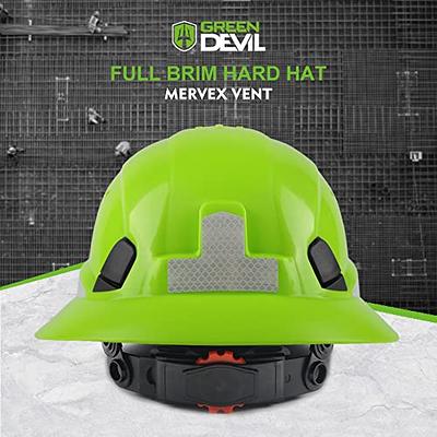 Full Brim Hard Hat Vented Construction Safety Helmet OSHA Approved Cascos  De Construccion Work Hardhats with Cooling Towel for Men&Women 6 Point  Adjustable Ratchet Suspension - Yahoo Shopping