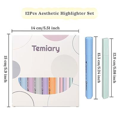 Sonuimy Aesthetic Dual Tips Cute Highlighters, Eye-Care Assorted