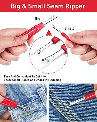  Embroidery Remover, Thread Ripper Tool Convenient to Carry  Plastic and Stainless Steel Handy Handles Thread Remover Seam Ripper Set  for Embroidery