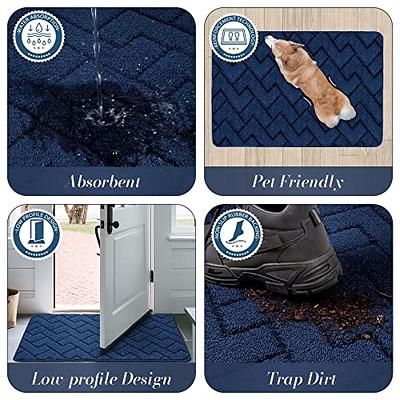 Indoor Door Mat Retro Floor Mat Non Slip Front Rug Soft Quick Absorbent Entrance Doormats Dust Dirt Resist Mats Inside Trapper Kitchen, Size: 20 x