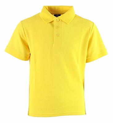 Wonder Nation Young Mens School Uniform Short Sleeve Pique Polo Shirt,  Sizes S-XL 