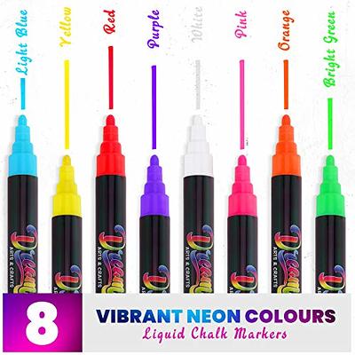  Liquid Chalk Markers Set of 8 Metallic Colors - 3mm