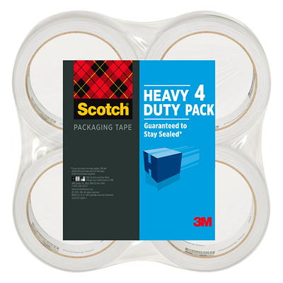 Scotch Heavy Duty Shipping Packing Tape, Clear, 1.88 in. x 54.6 yd., 18  Tape Rolls