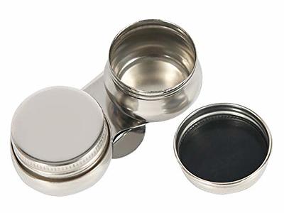 EXCEART Stainless Steel Pencil Pot Stainless Steel Oil Cup  Double Cup Turpentine Oil Painting Professional Palettes Cup Oil Paint  Thinner Lid Painting Tools Metal Washing Machine