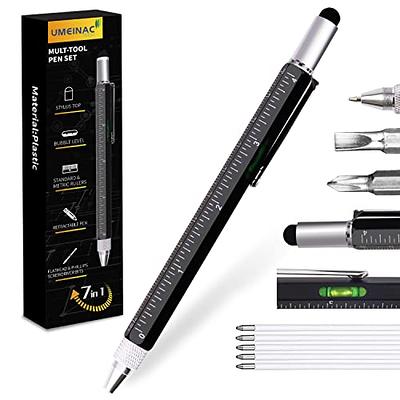  NADRQQE Cool Gifts For Men Woman, 6 IN 1 Multitool Pen