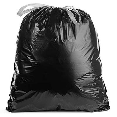 COMMANDER 42-Gallons Black Outdoor Plastic Construction Flap Tie Trash Bag  (20-Count) at