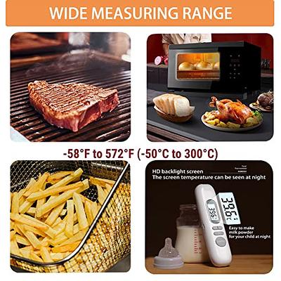 Instant Read Meat Thermometer Food Thermometer Cooking Thermometer Kitchen Candy Thermometer with Fahrenheitcelsius Switch for Oil Deep Fry BBQ Gril