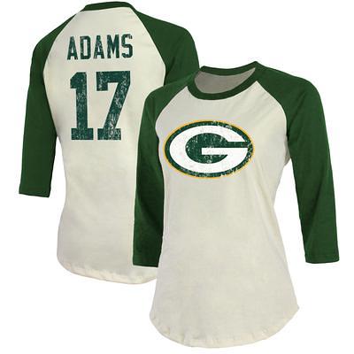 Aidan Hutchinson Detroit Lions Fanatics Branded Women's Player Raglan Name  & Number Fitted 3/4-Sleeve T-Shirt - Cream/Blue