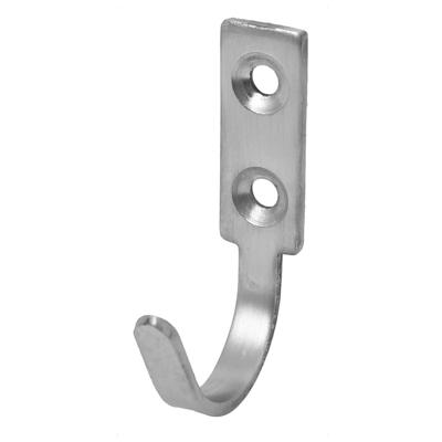 Door Wall Mounted Single Hook Clothes Towel Hanger Holder 60mm