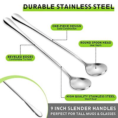 Stainless Steel Coffee Stirrers Reusable Cocktail Stirrer Drink Stirrer  Iced Tea Stirrers Stir Spoons Iced Tea Coffee Spoons