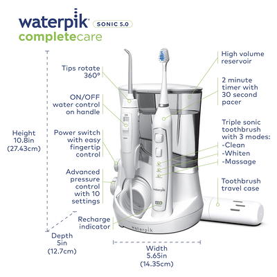 Waterpik Complete Care 5.0 Water Flosser + Sonic Electric