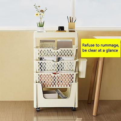 Removable Tableside Bookshelf, 2-Tier Book Storage Rack With