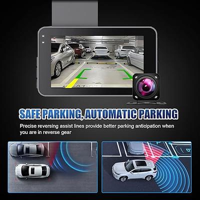 Front & Rear View Camera Car Driving Recorder with Wireless Carplay Android  Auto Car in-Mirror Mounted Dash Cam 11.26-inch IPS Touchscreen Support DVR