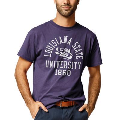 Women's League Collegiate Wear Purple Clemson Tigers Clothesline Cropped T-Shirt Size: Small