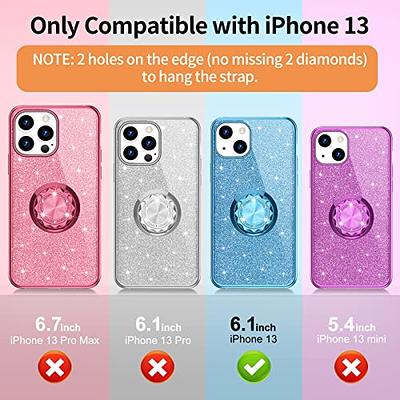 for iPhone 13 Mini/iPhone 13 Camera Lens ProtectorHD Anti-ScratchGlitter Camera Protector Cover for 13 Mini 5.4 inch/iPhone 13 6.1 inch,Silver Glitter